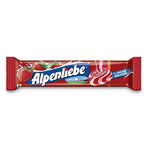 Image of Alpenliebe Gold Candy Stick - Cream Strawberry, 36g (12 Pieces)