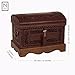 NOVICA Colonial Wood And Leather Jewelry Box, Brown 'Colonial Treasure'