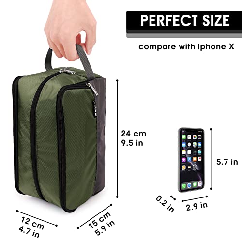 Image of WANDF Travel Toiletry Bag for Men, Small Dopp Kit for Toiletries