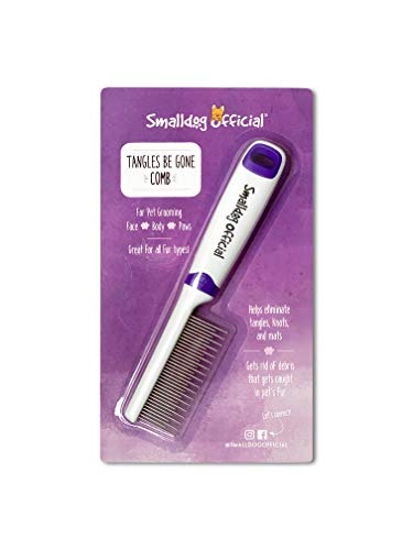 Smalldog Official, Tangles Be Gone Steel Metal Dog Comb for Brushing Small and Toy Breed Dogs, to Groom and Remove… - Image 4