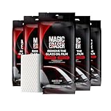 Windschutzscheiben Reiniger, 5 Stück Ölfilm Reinigungsschwamm Für Autoglas, Tragbarer Auto Glasreiniger, Scheibenpolitur Auto, Ölfilm Entferner Für Autoglas