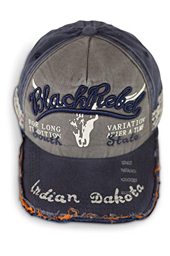 Fashionchimp - Gorra de béisbol (algodón), diseño vintage Rebel - Blau Talla única Cover