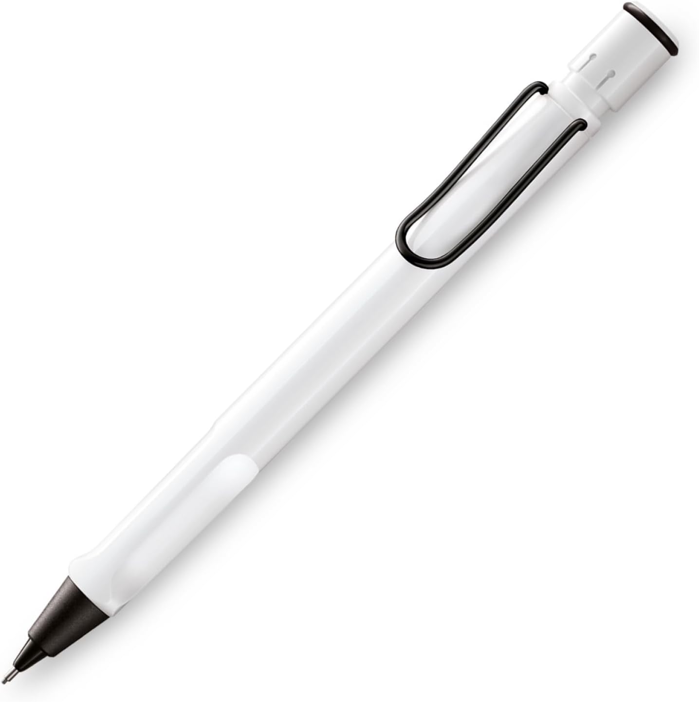 LAMY L119WTB Safari Mechanical Pencil, White Black Clip, 0.02 inches (0.5 mm), Limited Edition