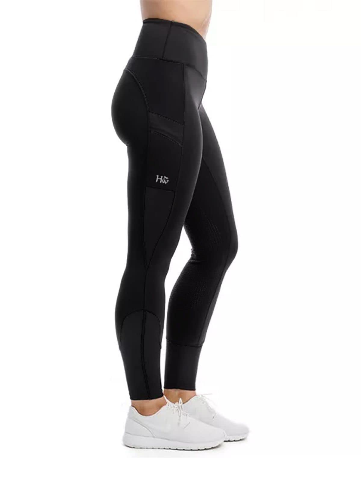 Horseware Womens Silicone Riding Tights Black 2XL