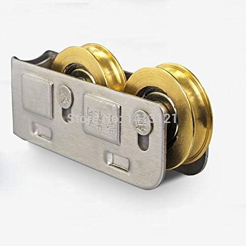 Window Roller 868- Type Window Roller Sliding Door Plastic Steel Window Pulley Aluminum Alloy Windows Brass Wheel Muted Roller House Hardware - (Inner Diameter: Two Pieces)
