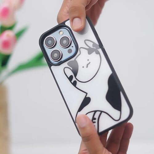 Image of PEEPERLY Back Cover Case for iPhone 13 Pro Max Scratch Resistant Anti-Slip TPU Shockproof Protective Durable Playful Feline Charming Case for Girls & Women(Pattern1)