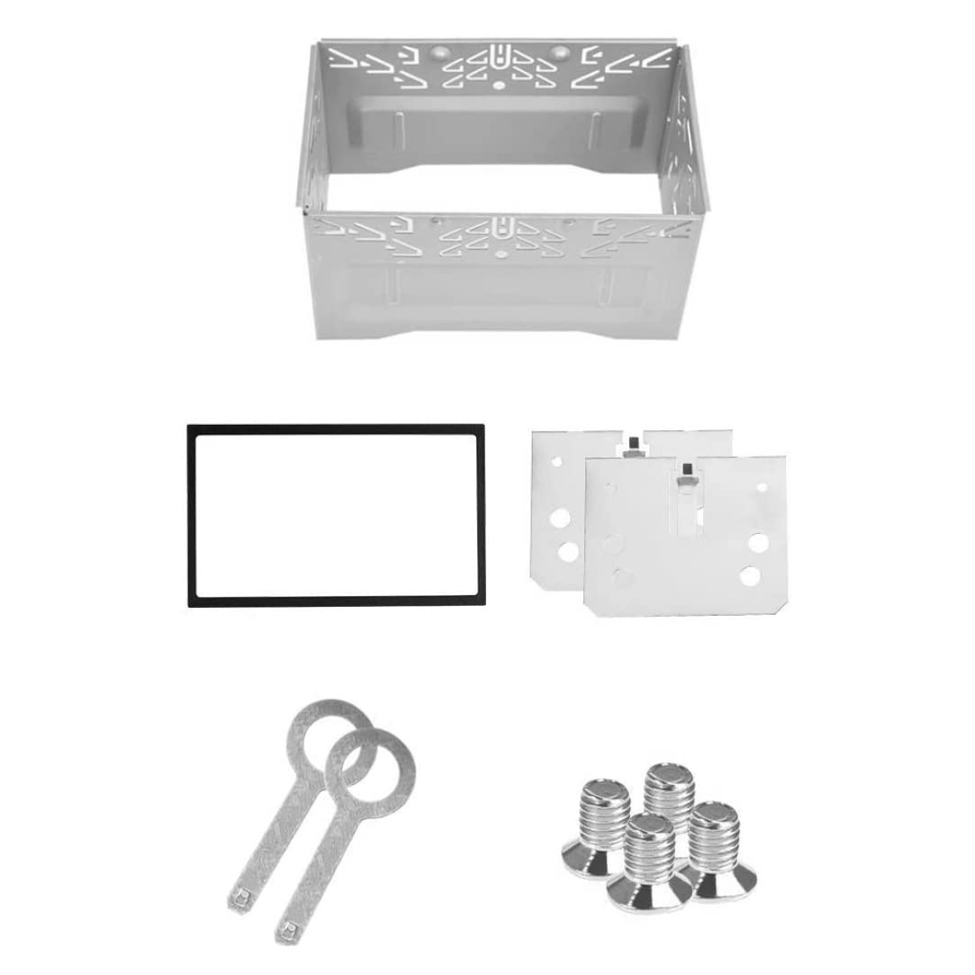 Car Stereo Mounting Frame Double DIN Metal 2DIN Installation Dash Kit for Car DVD Player Radio Radio