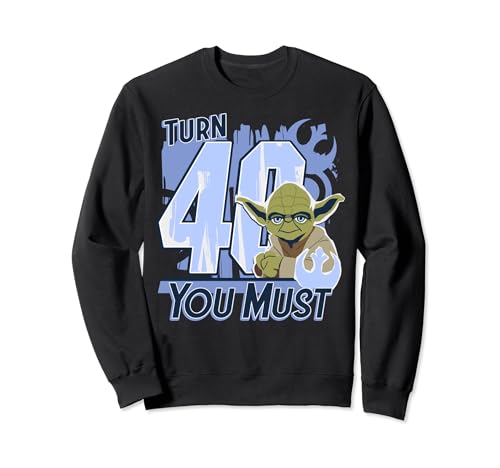 Sweatshirt Star Wars Yoda Turn 40 pour fan de pop culture et look décontracté au quotidien