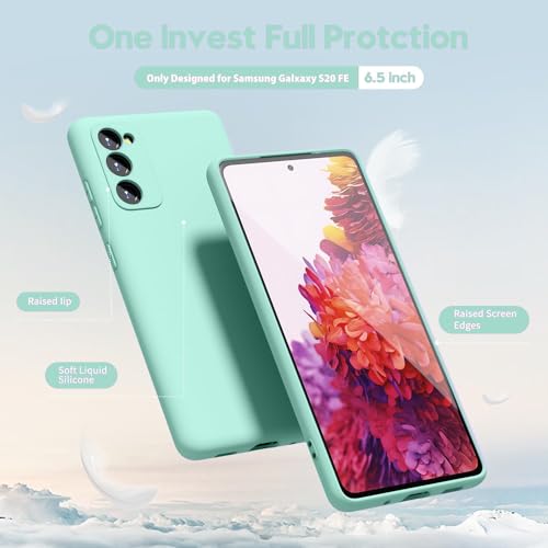 Image of MOBILOVE Back Cover Case for Samsung Galaxy S20 FE | S20 FE 5G | Pure Liquid Soft Matte Silicone Case Comes with Camera and Screen Protection Back Cover for Samsung Galaxy S20 FE | S20 FE 5G (Green)