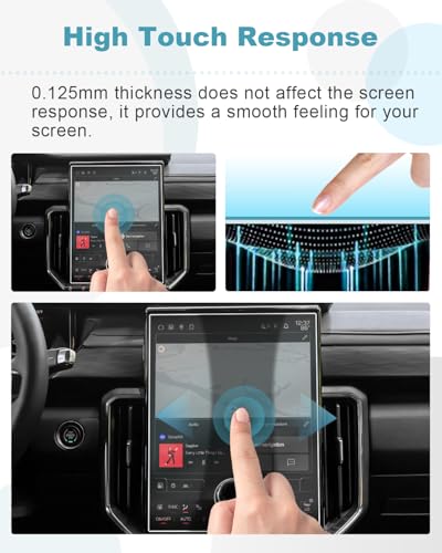 Image of CDEFG 2PCS for 2024 2025 2026 GMC Acadia 15 inch Screen Protector 2024 2025 2026 GMC Acadia(Elevation, AT4, Denali) Accessories 15-Inch Nano Screen Cover Anti Glare HD Clear