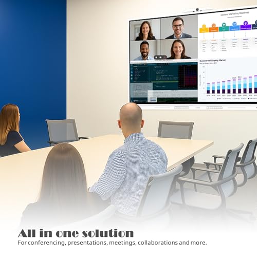 Image of GTek 65 inch Smart Board, 4K UHD Interactive Whiteboard, Touch Screen Digital Electronic Whiteboard with Android 13 (16+256GB) OS, Dual OPS Slot, Long-Life Design for Classroom, Office, Business and Home