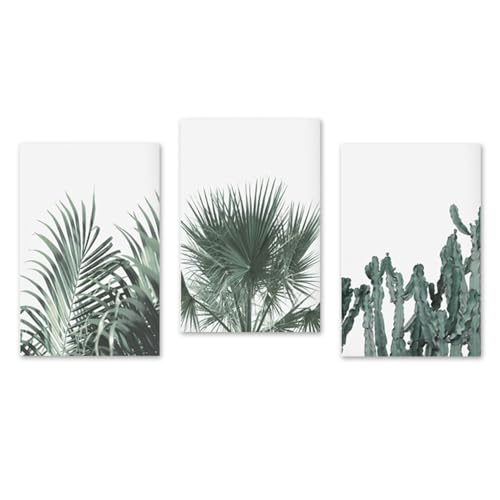 Pintura Sobre Lienzo nórdica de cactus para solucionar paredes vacías en salones y dormitorios