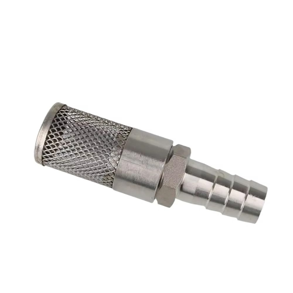 Filtro de Malla de Acero Inoxidable para mangueras de 6-19 mm - Filtro Dividido Tipo Pagoda para riego, acuarios y Lavado de Coches - (1 Unidad) (8 mm)