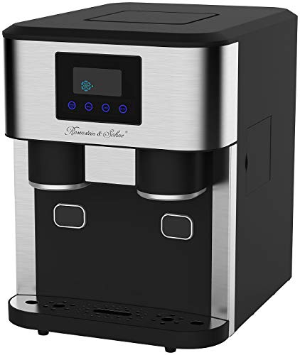Rosenstein & Söhne Crushed Ice Maschine: Profi-Eiswürfelmaschine mit Crushed Ice & Kaltwasser, XXL-Touchdisplay (Eis Maschine, Eis Crusher, Eiswürfelformen) – Bild 3