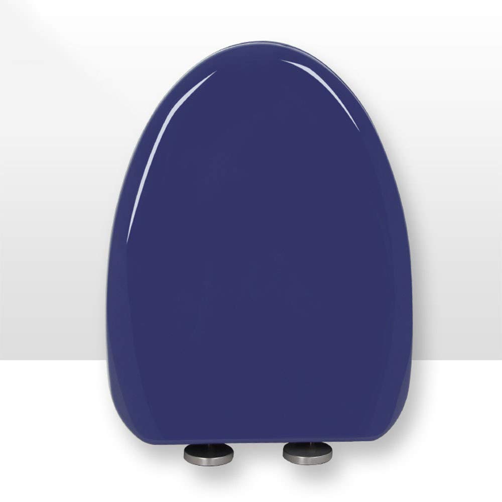 Nviusdsj Blu Toilet Seats, Toilet Seat V-Shape With Adjustable Hinge Mute Top Mounted Ultra Resistant Lid(Blu)