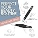 Tweezer Guru Ingrown Hair Tweezers - Pointed Precision Tweezers for Eyebrows & Ingrown Hair Removal - Blackhead and Splinter Tweezer with Sharp Needle Nose Point (2 Piece Set, Black (Point+Slant))