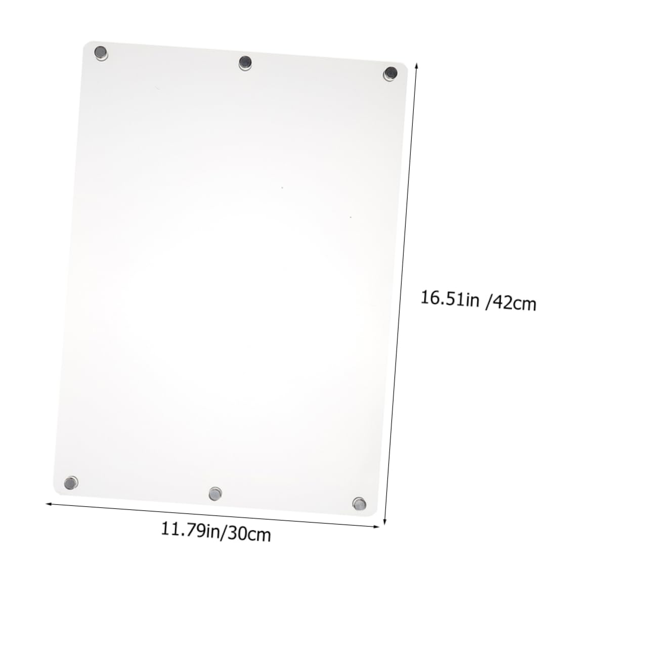 Magnetische Kühlschrank Schreibtafel aus Acryl 2 Stück, Abwischbar