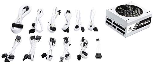 Fuente de alimentación Corsair RMX 850W 80+ Gold Modular blanca miniatura 7