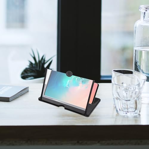 Amplificador de pantalla para móvil negro soporte ajustable ligero de ABS 4