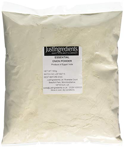 JustIngredients Essential Onion Powder Cebolla en Polvo - Pack de 3 x 500 gr