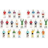 COHEALI 26 pcs Mini Football Mini Soccer Figure Miniature Sports Player Figurines World Cup Mini Figurines Player Figure Soccer 2.2X1cmx2pcs