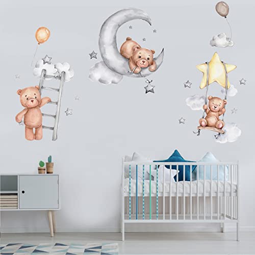 Vinilo Decorativo Infantil con Oso de Dibujos Animados miniatura 3