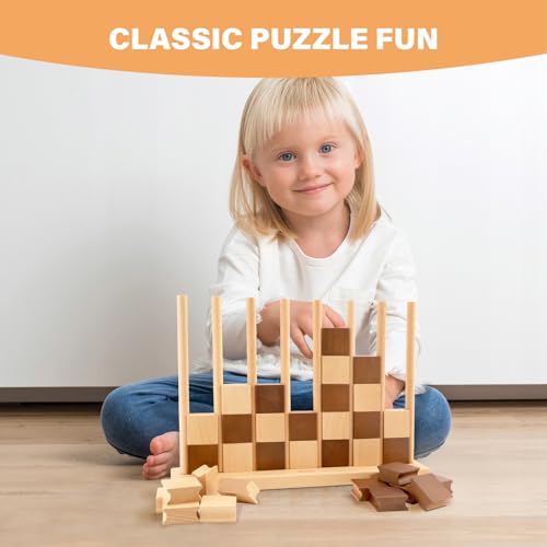 Westant 4 in A Row - Juego de Conectar 4 en Madera miniatura 2