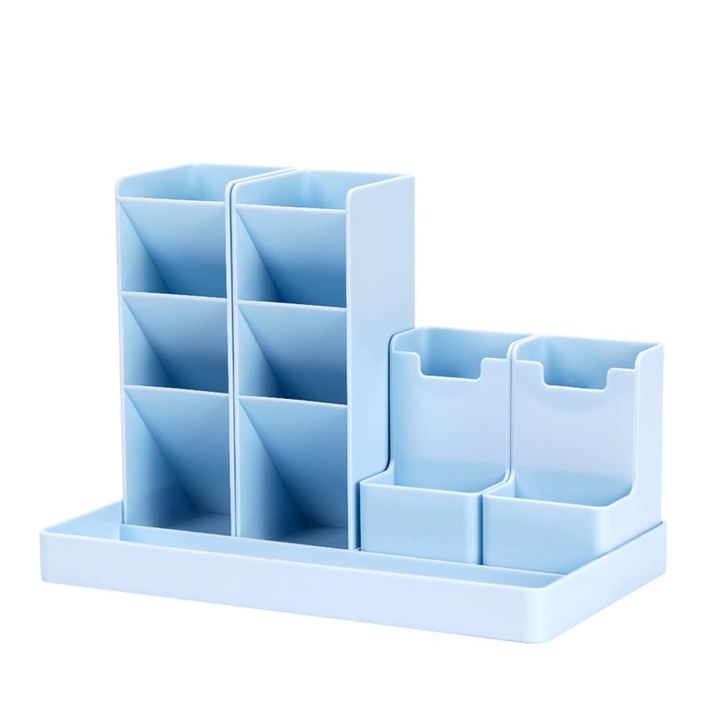 Stifteköcher Schrägstifthalter Kreative Netter Mode Student Multifunktionale Großkapazität Desktopaufbewahrungsbox Stifthalter (Color : A-Blue)