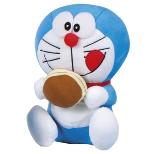 Play By Play Doraemon Peluche Grande Altezza 40 Cm - Versione Dorayaki - Pupazzo Originale Gatto Robot
