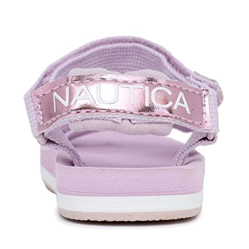 Image of Nautica Toddler Boys Sport Sandals - Lightweight Athletic Open-Toe Summer Shoes with Dual Adjustable Hook and Loop Straps for Outdoor Play, Beach, and Water