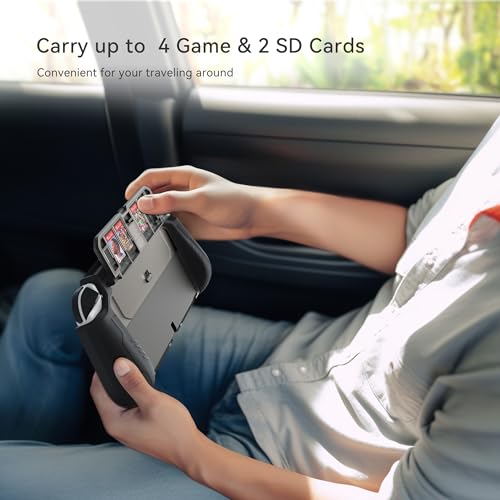Kiwihome N19 Switch Oled Case With Flip Game Storage, Kiwihome Dockable Protective Case For Nintendo Switch Oled 2021 Tpu Grip Portable Cover Accessories thumb #3