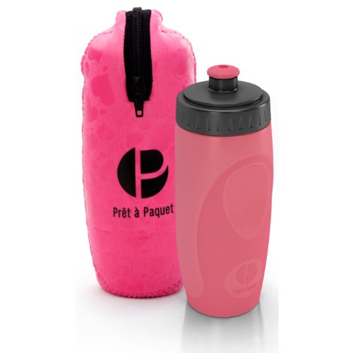 Prêt à Paquet B5005 - Botella y Funda de Neopreno, Color Rosa