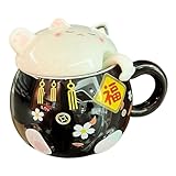 Kaffeebecher,Beständig Gegen Hohe Temperaturen Teegeschirr,Keramik Kaffeebecher Und Teebecher - Für Cappuccino Latte Wein Saft Bier Milch Küche Café Restaurant Zuhause Geburtstag Weihnachten