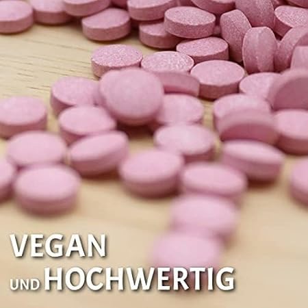 CYPAQ Vitamin B12 Premium - 350 vegane Tabletten für 6 Monate - 500µg Vitamin B12 pro Tagesdosis - hochdosiert, ohne unnötige Zusätze - in Deutschland produziert