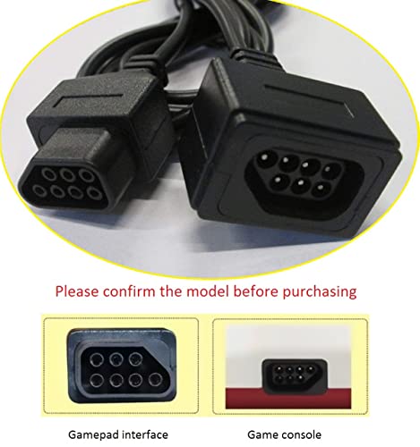 Extension Cable Cord For Original Nintendo Nes 7P Controller 2-Pack 1.8M/6Ft, Premium Replacement Extension Cable For The Original (1985) Nintendo Nes Controller, Not The Nes Classic (2016). #TOP3