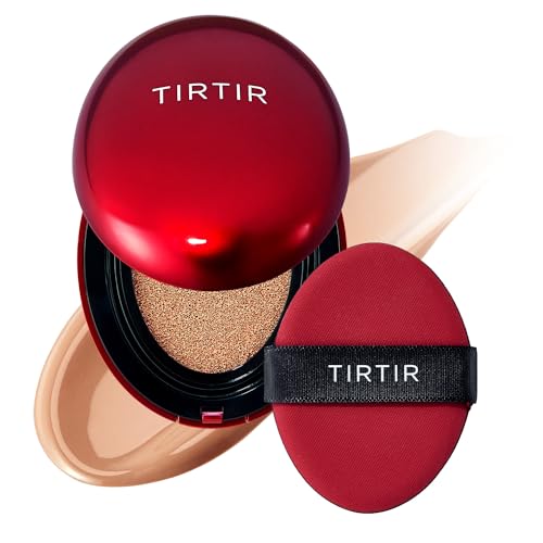 Image of TIRTIR Mask Fit Red Cushion Foundation | Full coverage, Skin fit, Satin Glow Finish | Korean Cushion Foundation #33C HAZEL | 18g