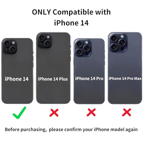 14 Back Glass Replacement for iPhone 14 Back Glass (6.1 Inches) with Pre-Installed Plate + Camera Frame + Lens + Reparing Tools (Purple) by ZVB - Image 2