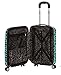 Rockland Safari Hardside Spinner Wheel Luggage, Blue Leopard, Carry-On 20-Inch