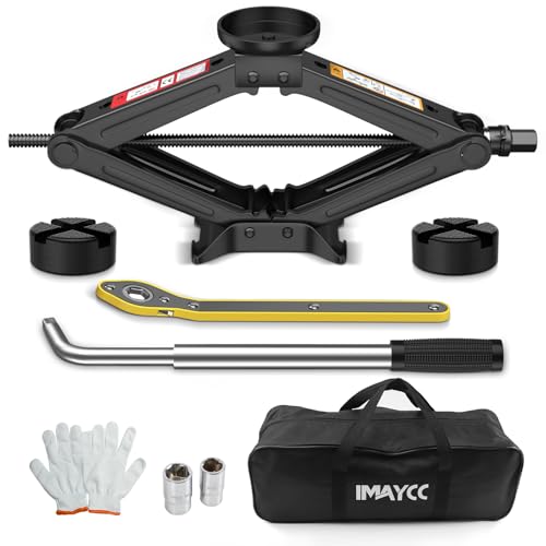 Scissor Jack 3 Ton, 4.1'-18.3' Lifting Car Jack...