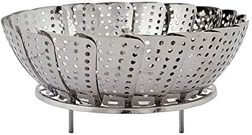 Stainless Steel Steamer Insert, Steamer Insert, Cooking Vegetables, Fish, Chicken and Dumplings, Two Levels so You can Keep The Dishes Apart, Steamer Serving Bowl.