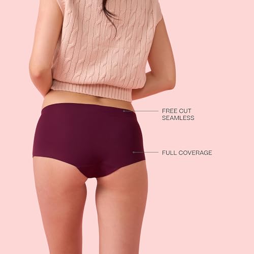 Image of Enamor Innovations Invisi, All Day Comfort, Mid Waist Boyshorts Panty for Women - No Visible Panty Lines, Breathable, Sweat Wicking, Free Cut, Full Coverage - PS40
