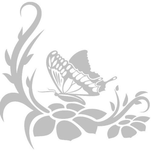 Lightningsigns Butterfly Etched Effect,Frosted Window Stickers Hs104