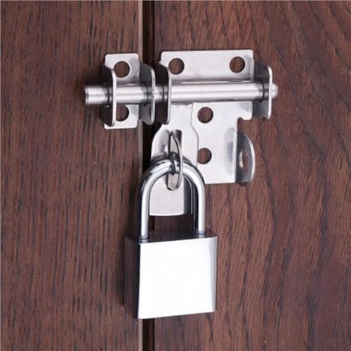 Loquet de sécurité à chaîne robuste en acier inoxydable pour menuiserie moderne - 5