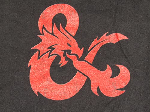 Dungeons & Dragons Logo Men's Black Graphic Sleep Pajama Shorts2