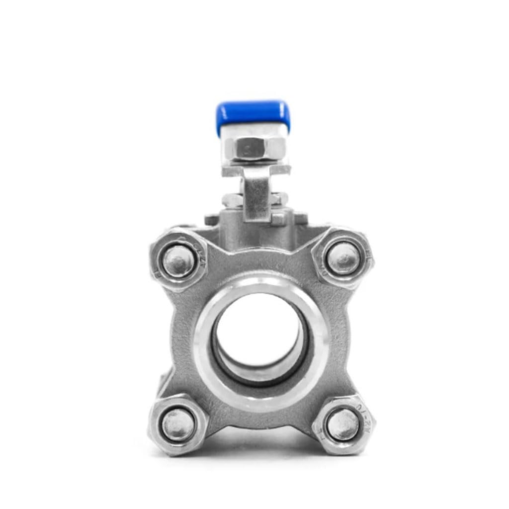 valvola a sfera, Interruttore valvola di saldatura for tubi dell'acqua con filettatura interna da 1/2" e 3/4" in acciaio inossidabile, tre pezzi.(Bspthreaded,3/8 Inch)