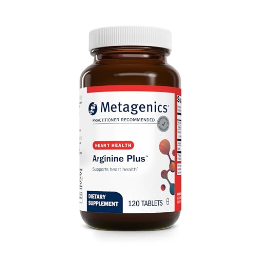 Metagenics Arginine Plus - 1.5 g LArginine with Methyl Folate (L5MTHF) - Supports Healthy Blood Flow Circulation & Heart Health - NonGMO GlutenFree Vegetarian - 120 Tablets