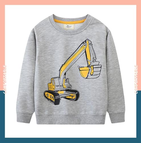 Boys Sweatshirts Casual Sweatshirts Cotton Sweatshirts Long Sleeve T-shirts Crew Neck Cartoon Tops for Boys-503