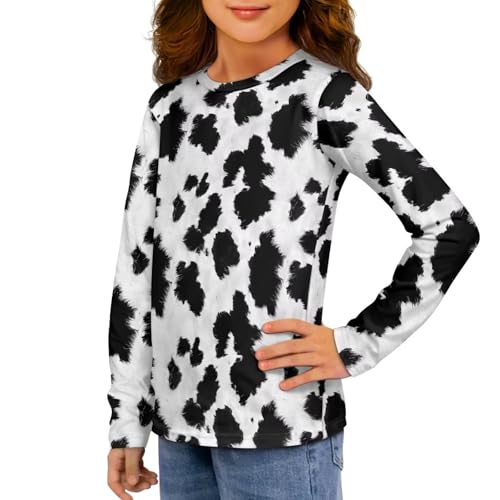 Kids Shirts Crewneck Long Sleeve Athletic Sweatshirt Novelty Graphic Breathable T-Shirt Loose Comfort Pullover2