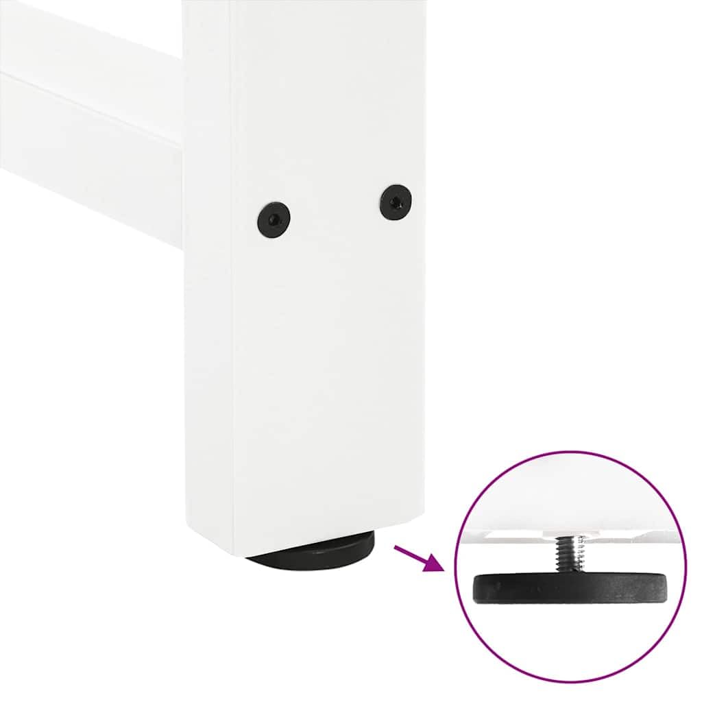 vidaXL Patas para Mesa de Bar Blancas (2 Unidades, 40 x 110-111 cm, Acero)
