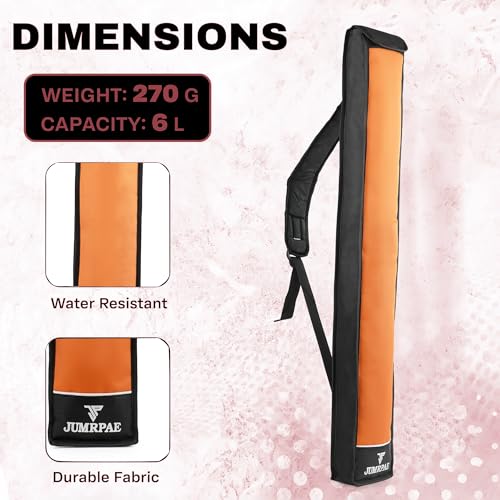 Image of Cricket Bat Cover | Waterproof Polyester Bat Carry Bag with Adjustable Strap | Durable & Lightweight | Suitable for All Standard Cricket Bats (JPBTBAG01 /03) (Orange)